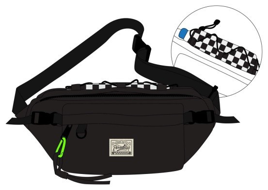 Persebaya Bikers Edition Waist Bag - Black